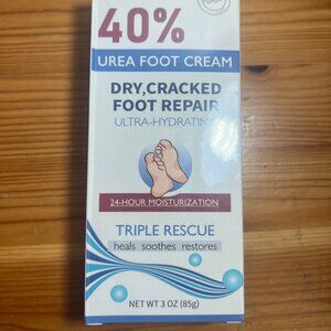 OUKEYA Urea Cream 40 Percent Tube 3 Oz, Urea Foot & Hand Cream for Dry Cracked,